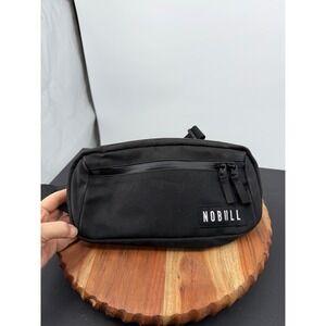 NOBULL Canvas gym Bag Mens OS Black Adjustable Crossbody Waist Pack